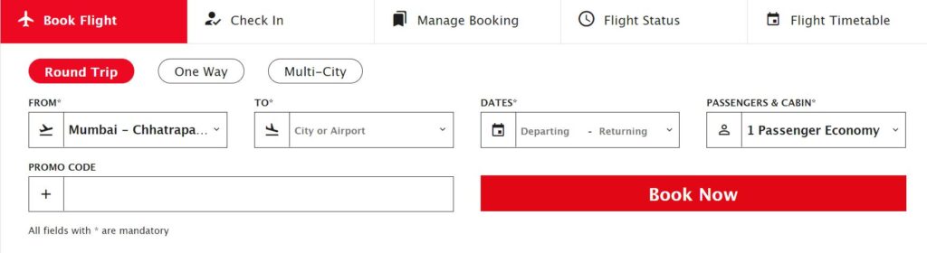 A screenshot of Kenya Airways web check-in functionality