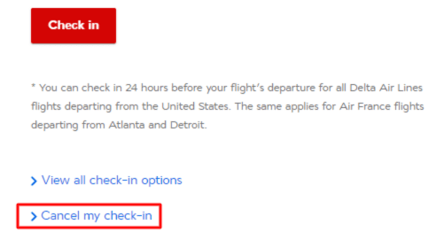 All check in option