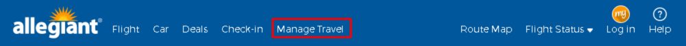 Allegiant Manage My Booking